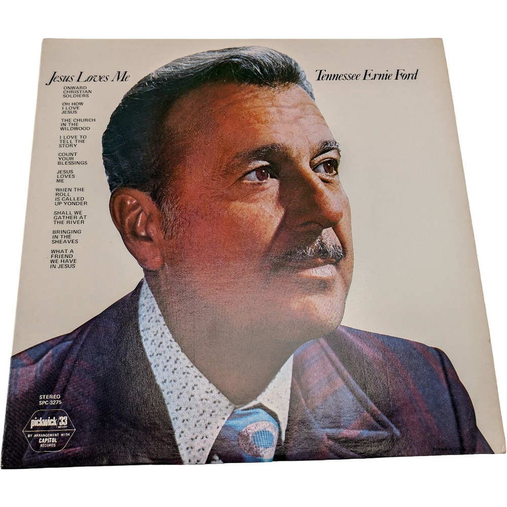 Tennessee Ernie Ford Jesus Loves Me Vinyl LP Stereo Pickwick Reissue 1973 VG+ US